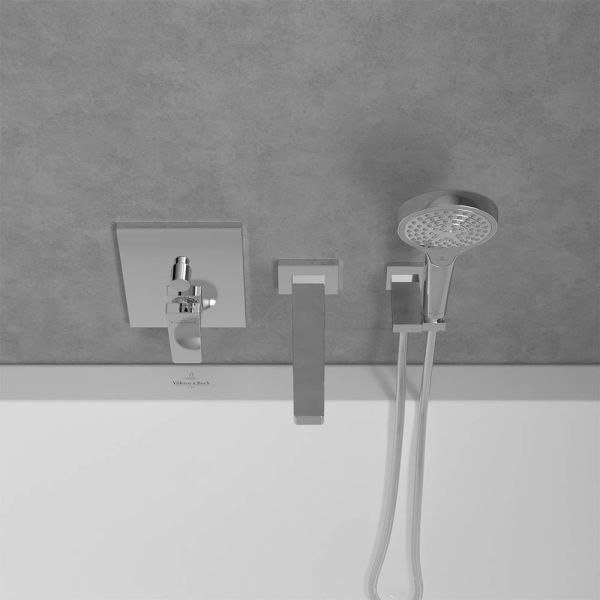 Villeroy&Boch Architectura Square Unterputz-Einhebel-Wannenarmatur
