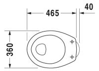 Vorschau: Duravit Duraplus Stand-WC Flachspüler 36x50,5cm, weiß