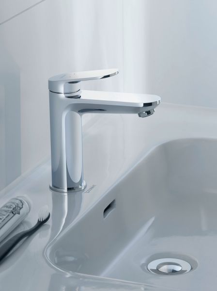 Duravit Wave Einhebel-Waschtischarmatur M mit Zugstangen-Ablaufgarnitur, chrom wassersparend WA1022001010