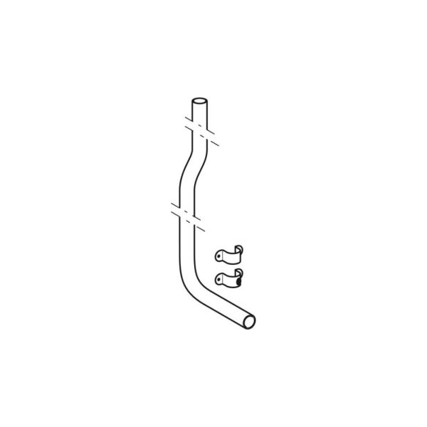 Geberit Set Spülbogen 90°, 156 x 24 cm, gekröpft Ø 32 mm