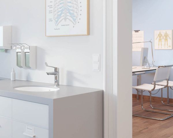 Grohe Eurosmart Waschtischarmatur M-Size, langer Hebelgriff, chrom