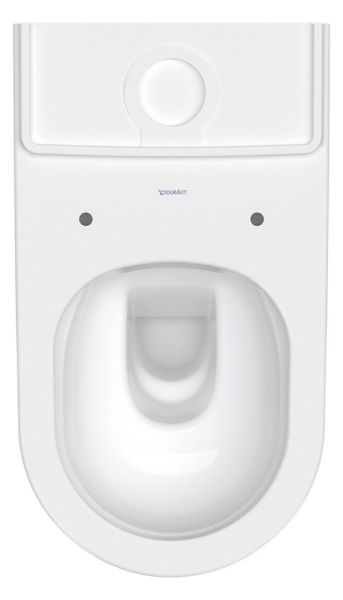 Duravit D-Neo Stand-WC für Kombination, Tiefspüler, spülrandlos, WonderGliss, weiß