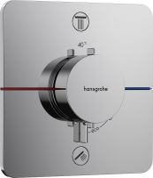 Vorschau: Hansgrohe ShowerSelect Comfort Q Thermostat UP für 2 Verbraucher, mit Sicherungskombination, chrom