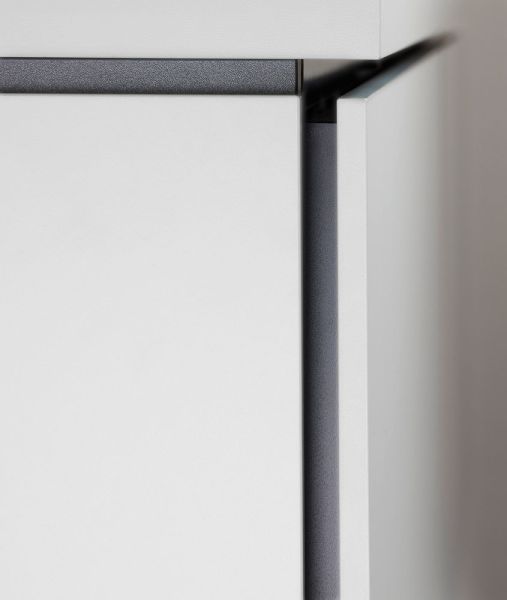 Duravit L-Cube Waschtischunterschrank wandhängend 142x55cm mit 4 Schubladen für Aufsatzbecken links