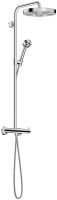 AXOR One Duschsystem mit Thermostat & Duschkopf 280, 1jet, wassersparend, chrom 48795000 