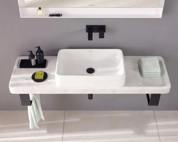 Duravit Schaftventil, schwarz matt