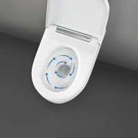 Vorschau: Geberit AquaClean Sela Wand-Dusch-WC weiß Komplett-SET mit Sigma50 Betätigungsplatte