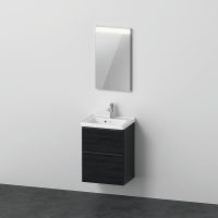 Duravit D-Neo Möbel-Set 50cm mit Handwaschbecken, Waschtischunterschrank und Spiegel DE0143016160000