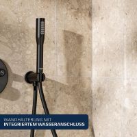 Vorschau: Grohe Precision SmartControl Duschsystem, rund, mit Thermostat, schwarz matt