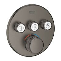 Grohe Grohtherm SmartControl Thermostat mit 3 Absperrventilen, Fertigmontageset rund