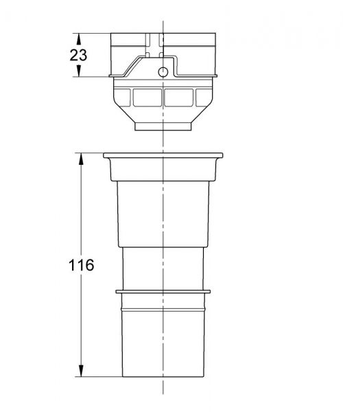 Grohe 4,5 l Adapter für Spülkasten GD2