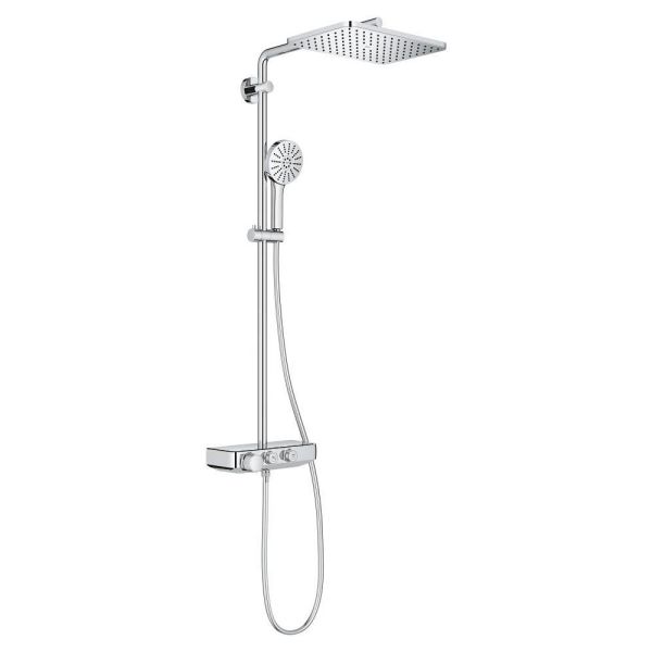 Grohe Vitalio Joy+ SmartControl System 350x230 Mono Duschsystem mit Thermostat, chrom