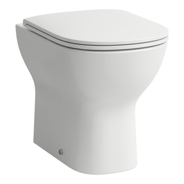 Laufen Lua Stand-WC Tiefspüler, Abgang variabel, spülrandlos, weiß H8230820000001