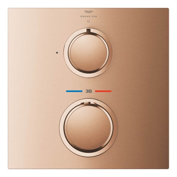 Grohe Allure Unterputz-Thermostat, 1 Verbraucher, eckig