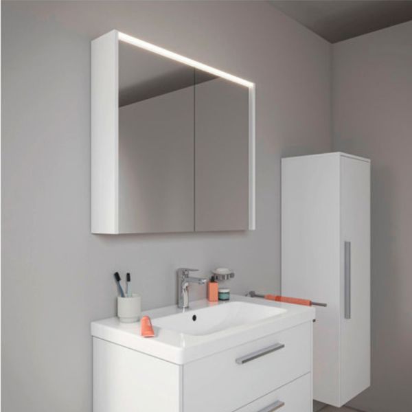 Duravit D-Code 2.0 Spiegel LED-Spiegelschrank, weiß matt DC7106018180000