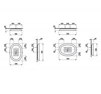 Vorschau: Laufen The New Classic LED-Spiegel 70x50cm