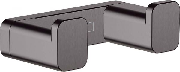 Hansgrohe AddStoris Doppelhaken, brushed black chrome 41755340