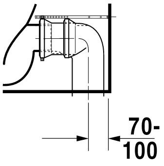 Duravit ME by Starck Stand-WC für Spülkasten