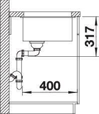 Blanco SILGRANIT® Etagon 500-U Küchenspüle ohne Ablauffernbedienung