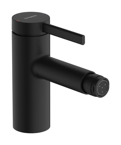 hansgrohe Zesis S Einhebel-Bidetmischer mit Zugstangen-Ablaufgarnitur, schwarz matt