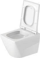 Vorschau: Duravit Viu Wand-WC 48x37cm, eckig, WonderGliss, weiß 25730900001