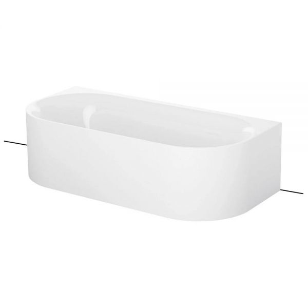 Bette BetteLux Oval I Silhouette Vorwand-Badewanne