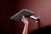 Vorschau: hansgrohe Raindance Alive Q Duschkopf 210/340 2 Strahlarten mit Brausearm, chrom