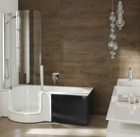 Vorschau: Artweger Twinline 1 Duschbadewanne für Duschtür mechanisch 180x100/80cm, weiß