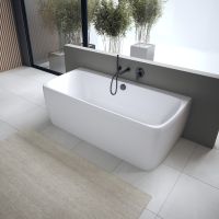 Vorschau: Duravit Wave Wanneneinlauf rund, schwarz matt