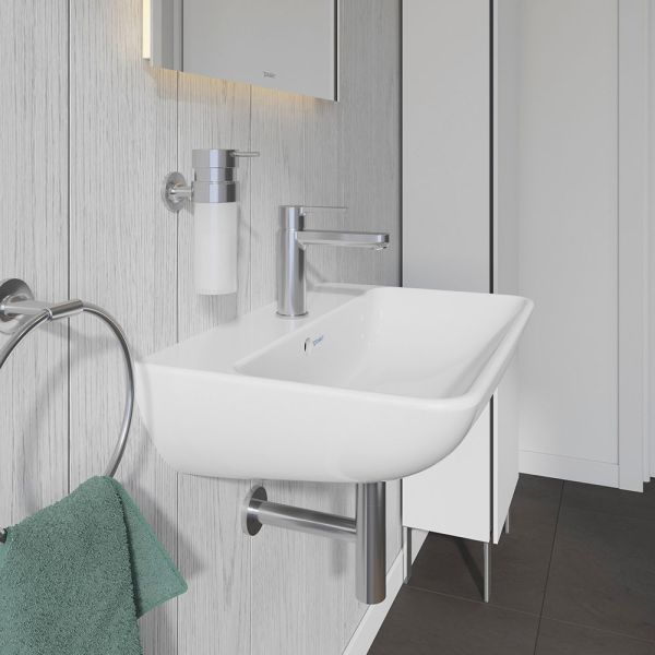 Duravit ME by Starck Waschtisch 60x40cm, mit Hahnloch und Überlauf, WonderGliss, weiß 23436000001