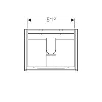 Vorschau: Geberit Xeno² Waschtischunterschrank 58x53cm, 2 Schubladen