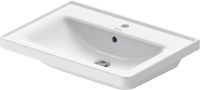 Vorschau: Duravit D-Neo Waschtisch rechteckig 65x48cm, mit Überlauf, mit Wondergliss, weiß 23676500001