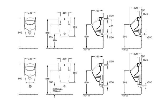 Villeroy&Boch O.Novo Absaug-Urinal mit DirectFlush 75230001_1