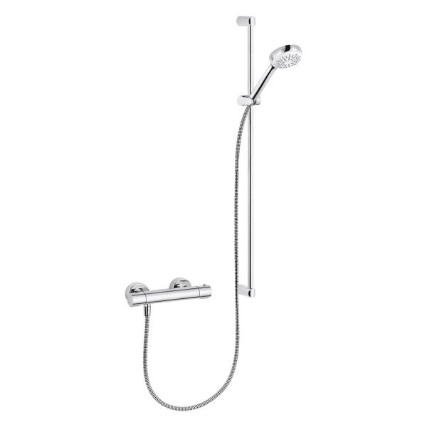 Kludi Logo Shower Duo Thermostat mit Brausegarnitur 90cm, chrom 6857805-00