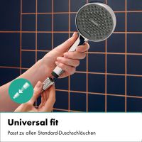 Vorschau: hansgrohe Activera Select S Handbrause 95 2 Strahlarten EcoSmart+ mit Booster, chrom