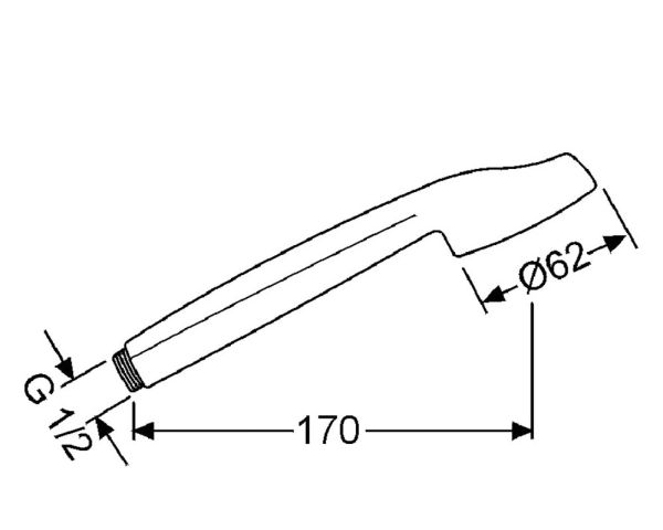 Kludi Tele-Handbrause Ø6,2cm, weiß