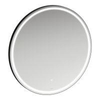 Laufen Base 2.0 Spiegel Ø80cm, umlaufende LED-Beleuchtung, schwarz matt H4443911084501 