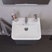 Duravit No.1 Handwaschbecken rechteckig 50x40cm, mit Hahnloch, mit Überlauf, weiß 0743500000