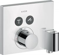 Vorschau: Axor ShowerSelect Thermostat Square Unterputz, für 2 Verbraucher, mit FixFit und Porter, eckig chrom 36712000