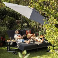 KETTLER PURE Daybed/ Doppel- Liege Sunbrella®, anthrazit/ sooty 0107009-7000