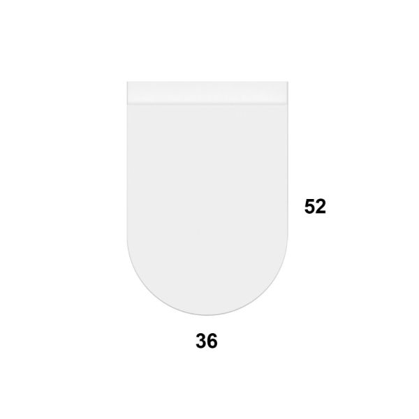 Globo FORTY3 Wand-Tiefspül-WC 52x36cm, spülrandlos, weiß CERASLIDE®