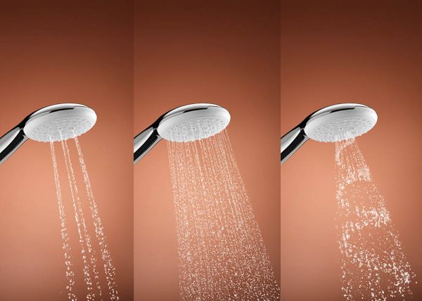 Grohe Tempesta 110 Wandhalterset mit Brauseschlauch 150cm, 3 Strahlarten, wassersparend, chrom