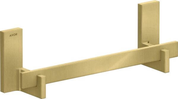 Axor Universal Rectangular Haltestange, 34cm, brushed brass 42613950