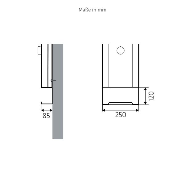 WimTec PROOF Seifenschale für Montage am Duschpaneel, edelstahl