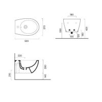Vorschau: Catalano Italy Wand-Bidet, 52x37cm, weiß CataGlaze+