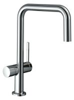 Vorschau: Hansgrohe Talis M54 Spültischmischer U 220 1jet mit Geräteabsperrventil 72807000 chrom