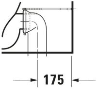 Vorschau: Duravit DuraStyle Stand-WC für Kombination, Tiefspüler 37x70cm, WonderGliss, weiß