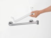 Vorschau: Hansgrohe Unica Haltegriff Comfort mit Ablage und Brausehalter, weiß/chrom 26328400