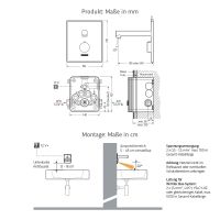 Vorschau: WimTec PROOF W6 Wandarmatur 185 mm Ausladung Netzbetrieb, weiß
