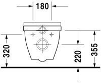 Vorschau: Duravit Starck 3 Wand-WC Set inkl. WC-Sitz mit Absenkautomatik, 54x36cm, oval, weiß